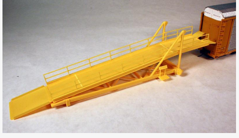 A Line Product 116-50607 Auto Rack Loading Ramp - Kit -- Yellow, HO