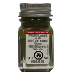 Testors 1165TT Enamel Paints 1/4 oz. Flats - Olive Drab