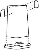 State Tool & Die 787 11+ Ton Corrugated Ingot Mold w/Stool -- Kit pkg(6), HO Scale