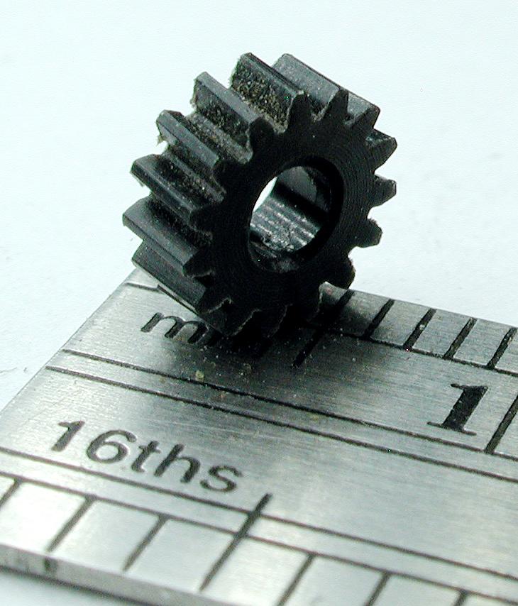 Northwest Short Line 12015-6 Worm Gear - Delrin 3/32" Bore (.0937") -- 15 Teeth, 0.24 Outside Diameter, All Scales