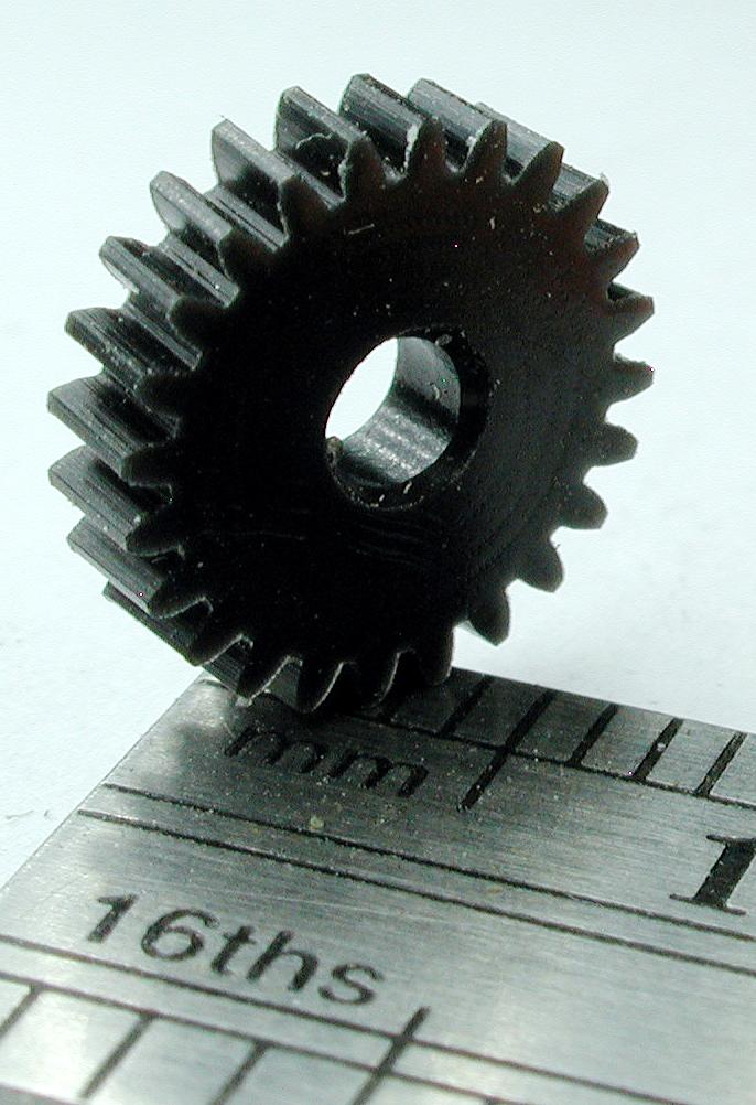 Northwest Short Line 12024-6 Worm Gear - Delrin 3/32" Bore (.0937") -- 24 Teeth, 0.361 Outside Diameter, All Scales