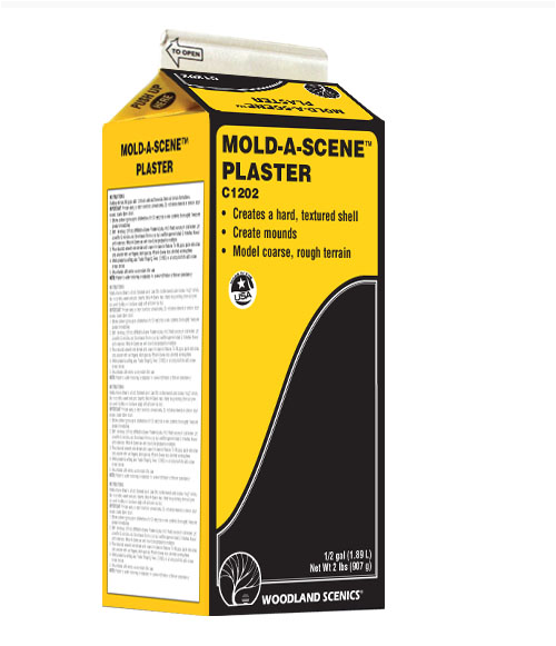 Woodland Scenics 1202 Mold-A-Scene Plaster 1/2gal