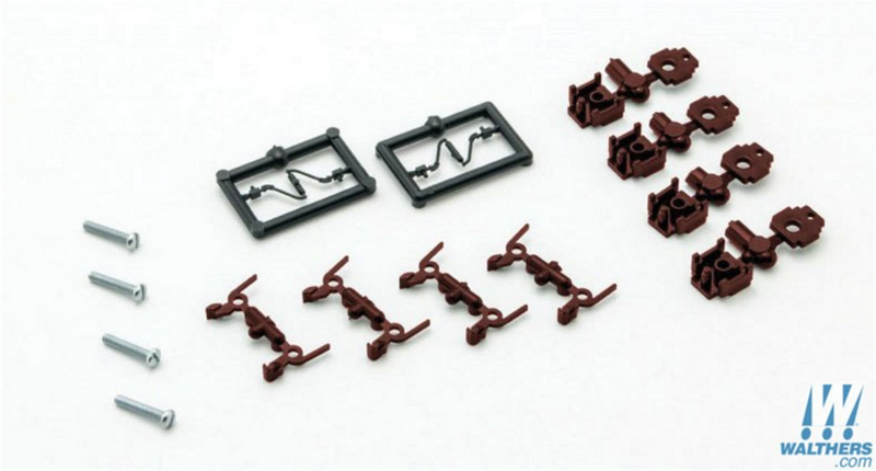 Micro Trains Line 489-122300 True-Scale Coupler -- Short Shank pkg(4) (brown), N Scale