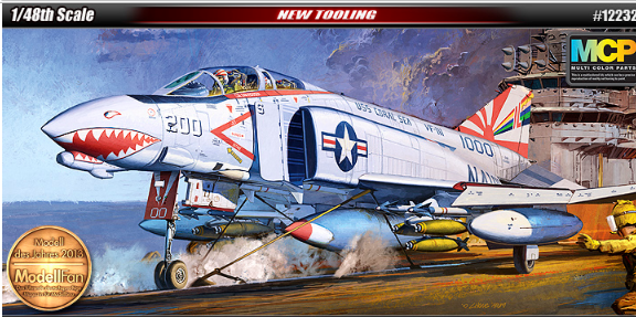 Academy Models 12232 F-4B VF-111 Sundowners (MCP) -- Plastic Model Airplane Kit -- 1/48 Scale