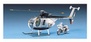 Academy Models 12249 HUGHES 500D POLICE COPTER - Plastic Model Helicopter Kit - 1/48
