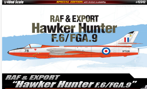 Academy Models 12312 RAF & EXPORT HAWKER HUNTER 1:48