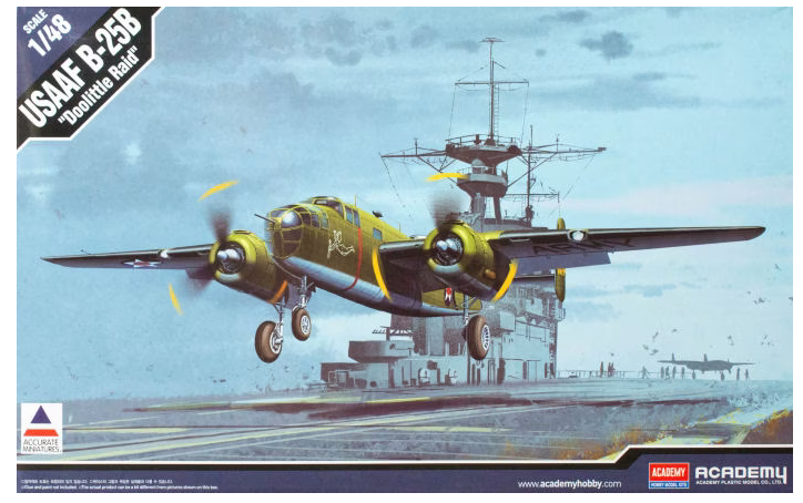 Academy Models 12336 B-25B Doolittle Raid USAAF 1:48