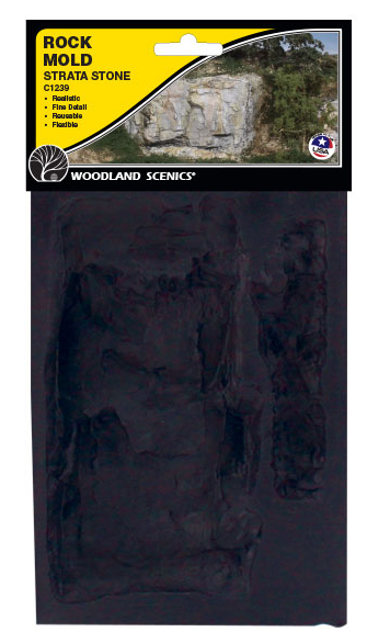 Woodland Scenics 1239 Rock Mold Strata Stone