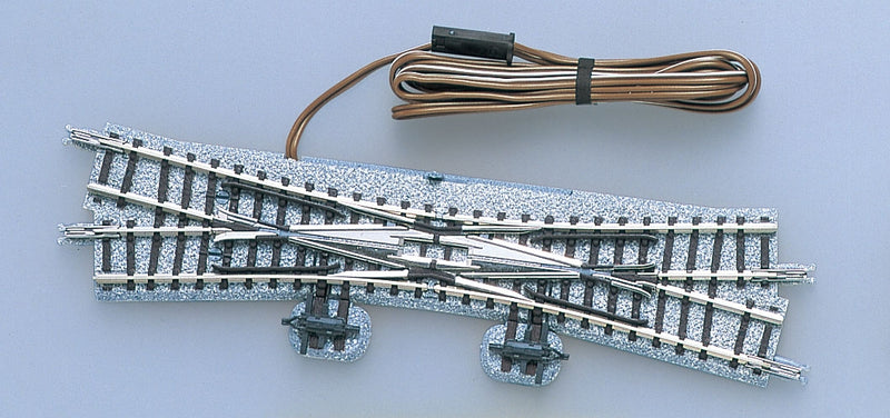 TomyTec Co LTD 1245 Remote Double-Slip Turnout (Points) N-PXR140-15 - Fine Track -- Right Hand w/5-1/2" 140mm Radius, 15 Degree Diverging Routes, N Scale