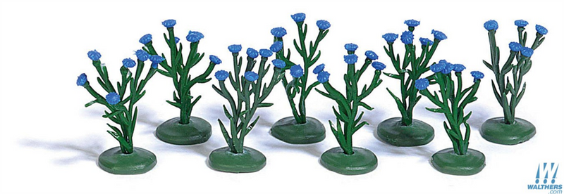 Busch Gmbh & Co Kg 189-1247 Cornflowers - Assembled -- pkg(8), HO