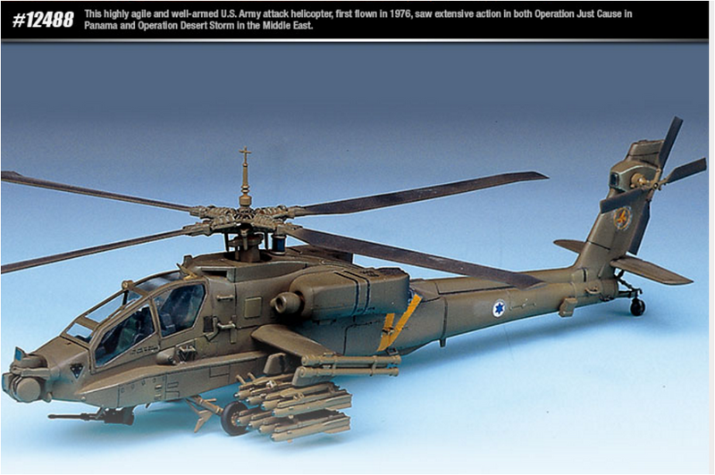 Academy Models 12488 HUGHES AH-64A APACHE 1:72