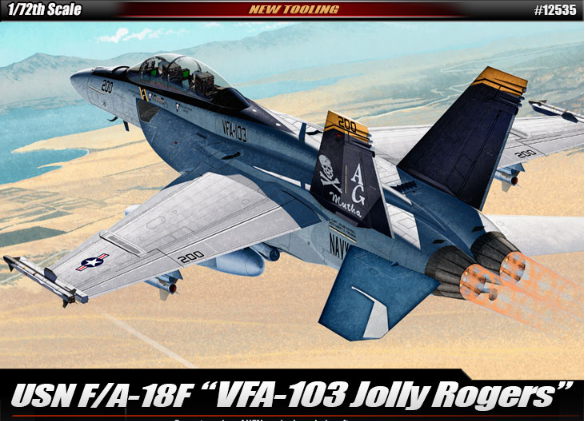 Academy Models 12534 F/A-18C US Navy VFA-82 Marauders -- Plastic Model Airplane Kit -- 1/72 Scale