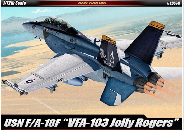 Academy Models 12535 1/72 F/A-18F USN VFA-103 Jolly Rogers MCP