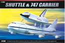 Academy Models 12708 Space Shuttle & B747 Carrier Aircraft - Space Program Plastic Model Kit - 1/288