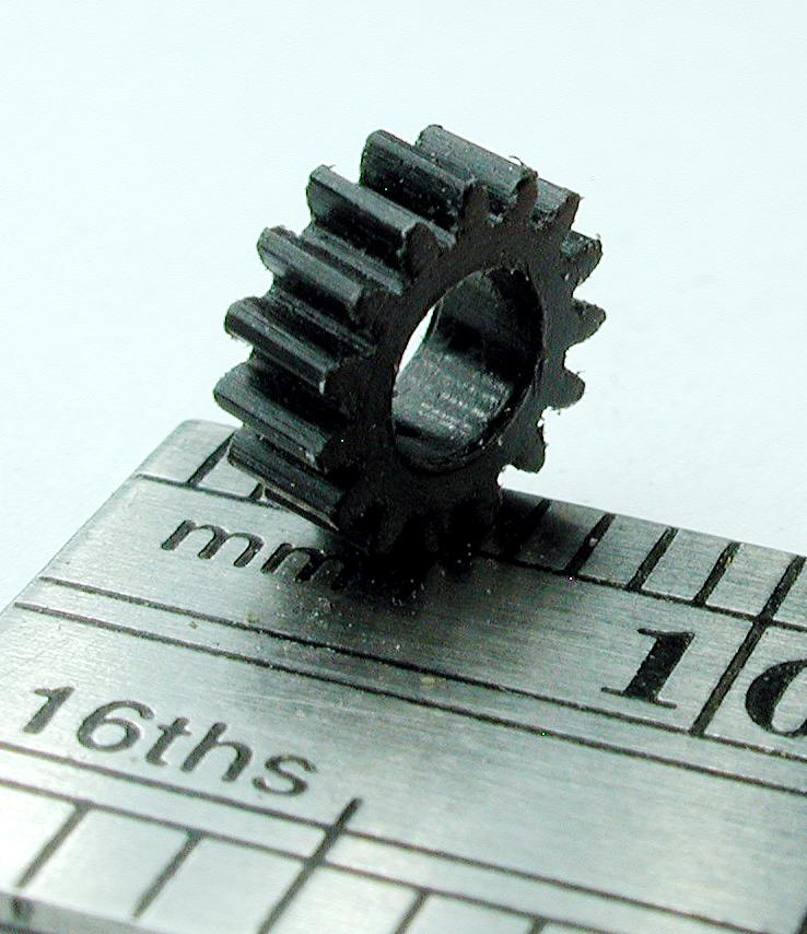 Northwest Short Line 12715-6 Worm Gear - Delrin(R) 3.00mm Bore (.118") -- 15 Teeth, 0.24 Outside Diameter, All Scales