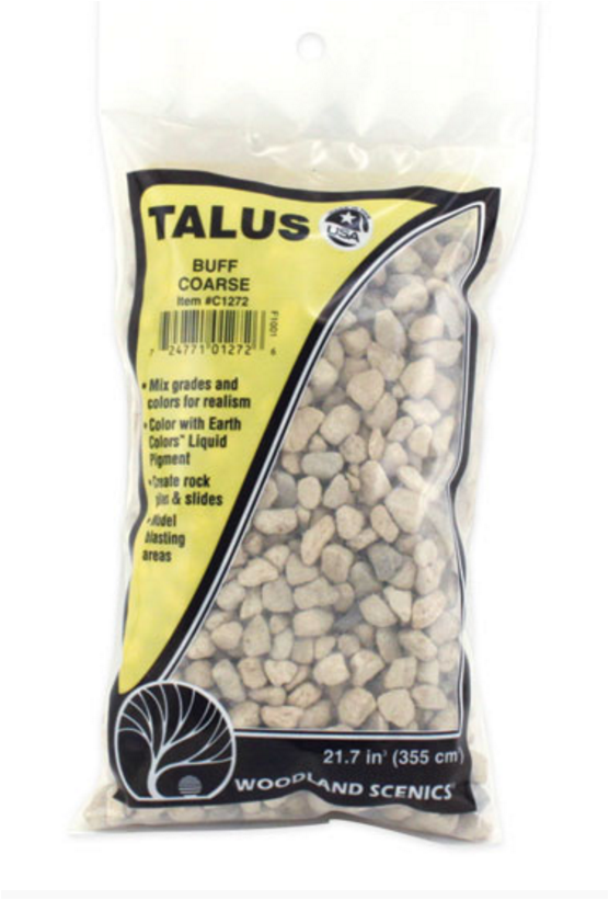 Woodland Scenics 1272 Coarse Buff Talus