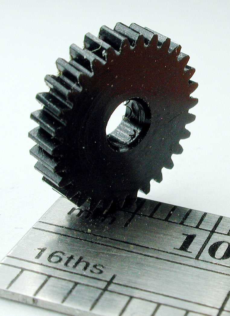 Northwest Short Line 12730-6 Worm Gear - Delrin(R) 3.00mm Bore (.118") -- 30 Teeth, 0.444 Outside Diameter, All Scales