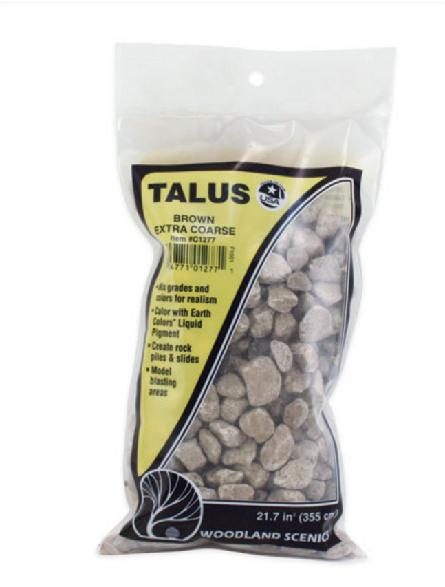 Woodland Scenics 1277 	Extra Coarse Brown Talus