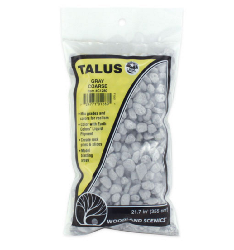 Woodland Scenics 1280 Coarse Gray Talus