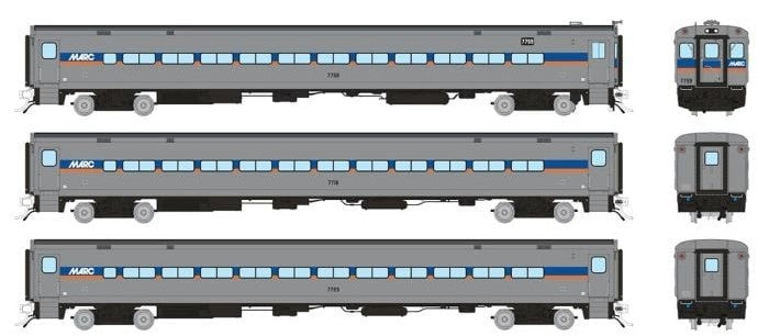 PREORDER Rapido 128537 HO Comet Car: MARC: Set