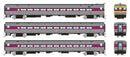 PREORDER Rapido 128543 HO Comet Car: MBTA - As Delivered: Set
