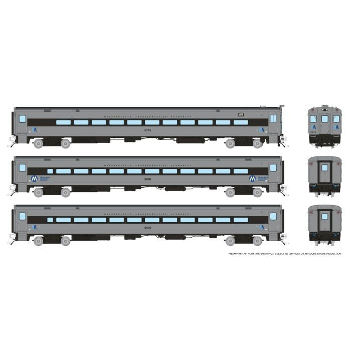 PREORDER Rapido 128552 HO Comet Car: MNCR - West Of Hudson: Set