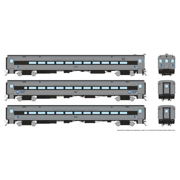 PREORDER Rapido 128553 HO Comet Car: MNCR - West Of Hudson: Set