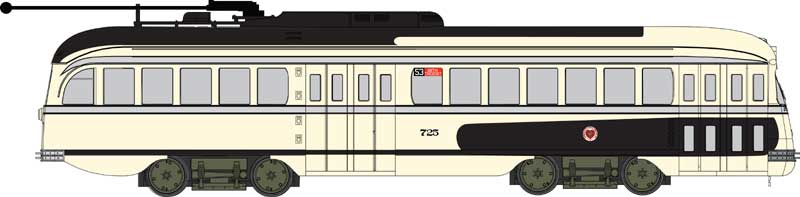 Bowser 12917 Exec Line PCC Kansas City Body Trolley,