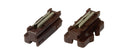 Kato KAT24-820 1/2 (One-Sided) Unijoiner - Unitrack -- Brown pkg(20) - Fits No. 4 Electric Turnout Only, N Scale