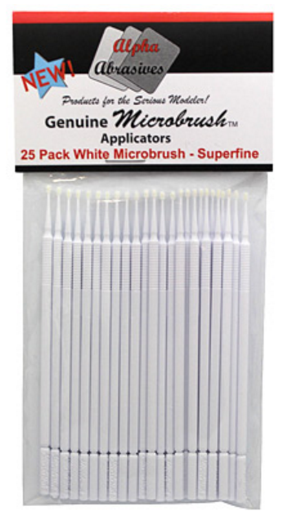 Flex-I-File 1303 Micro Brushes - White - Superfine - 25 pack