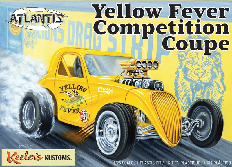 Atlantis Models 13101 Yellow Fever Compettion Coupe Model Kit 1:25