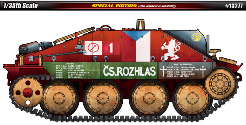 Academy Models 13277 HETZER PRAGUE 1945 LtdEd 1:35