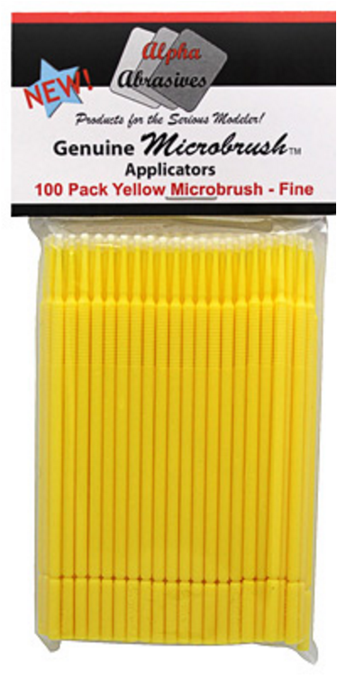 Flex-I-File 1351 Micro Brushes - Yellow - Fine - 25 pack