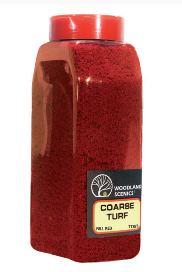 Woodland Scenics 1355 Turf Coarse Fall Red Shaker