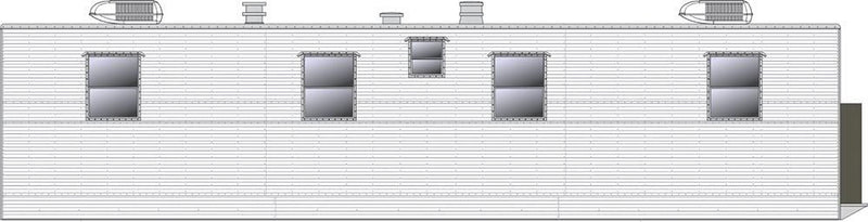 PREORDER Rapido HO 138201 Office Trailer - Assembled -- Painted, Unlettered (white)