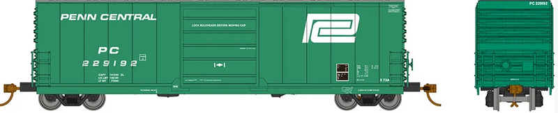 Rapido 139001A Evans X72A Box car: Penn Central Large Logo - Single Car- random car