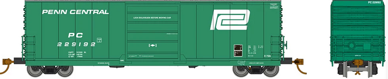 Rapido 139001 Evans X72A Box car: Penn Central Large Logo - 6-Pack Car Numbers: