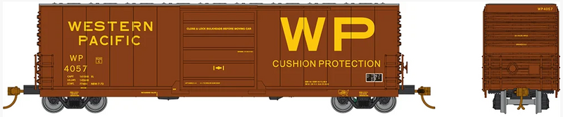 Rapido 139007A Evans X72A Box car: Western Pacific - Single Car- random car