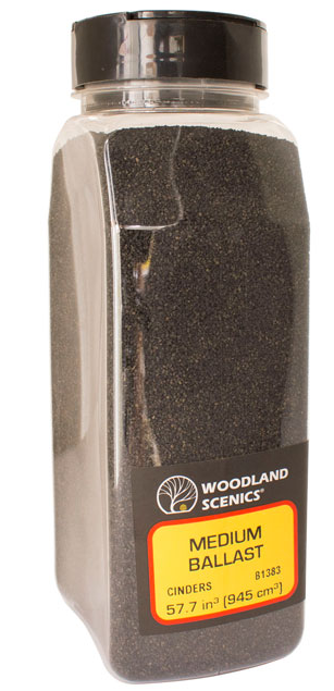 Woodland Scenics 1390 Cinders Coarse Ballast Shaker