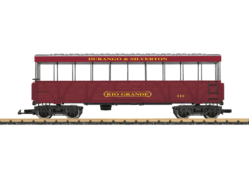 LGB LGB30261 D&S RR "Rio Grande" Open-Air Observation Car, G Scale