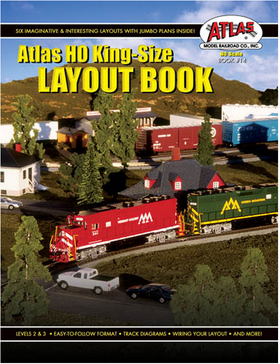 Atlas Model Railroad Co. 14  KING SIZE PLAN BOOK, HO