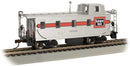 Bachmann 14001 Slanted Offset-Cupola Caboose - Ready to Run -- Chicago, Burlington & Quincy 13530 (silver, red), HO
