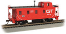 Bachmann 14004 Slanted Offset-Cupola Caboose - Ready to Run -- Grand Trunk Western 122 (red, black, Noodle GT), HO