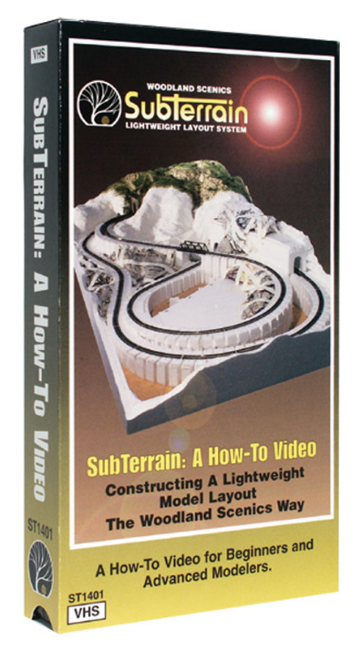 Woodland Scenics 1401 Subterrain: Build A Layout Fast And Easy - VHS