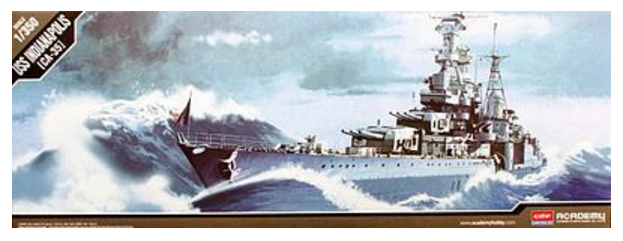 Academy Models 14107 USS Indianapolis CA-35 -- Plastic Model Cruiser Kit -- 1/350 Scale