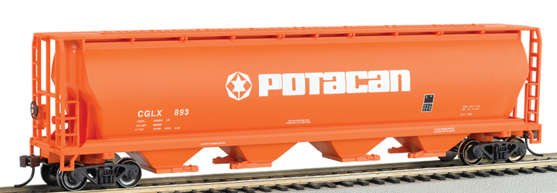 Bachmann 19141 POTACAN - 4 Bay Cylindrical Grain Hopper, HO