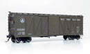 Rapido 142002A USRA Single-Sheathed Boxcar: B&O - Equipped with KC brakes (AB brakes in the box) Equipped with wood doors Single Car - random car