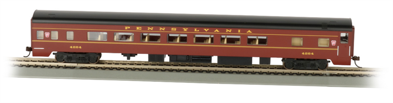 Bachmann 14201 PRR Smooth-Side Coach w/ Lighted Interior, HO