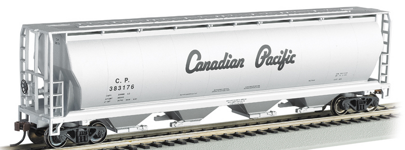 Bachmann 19142 Canadian Pacific - 4 Bay Cylindrical Grain Hopper, HO