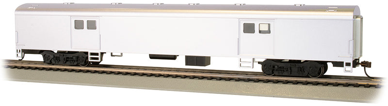 Bachmann 14405 Painted, Unlettered - Aluminum - 72' Smooth-Side Baggage Car - HO Scale